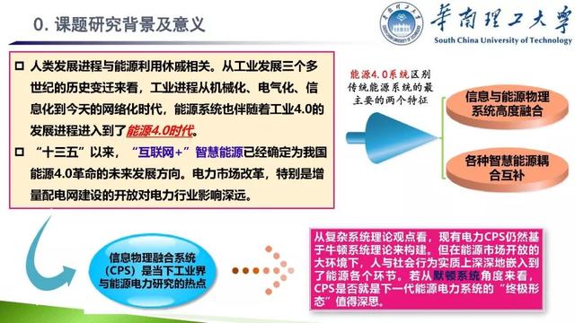 學(xué)者成果推薦｜華南理工大學(xué)余濤——基于信息-物理-社會融合系統(tǒng)的智慧能源調(diào)度機(jī)器人理論與實(shí)踐