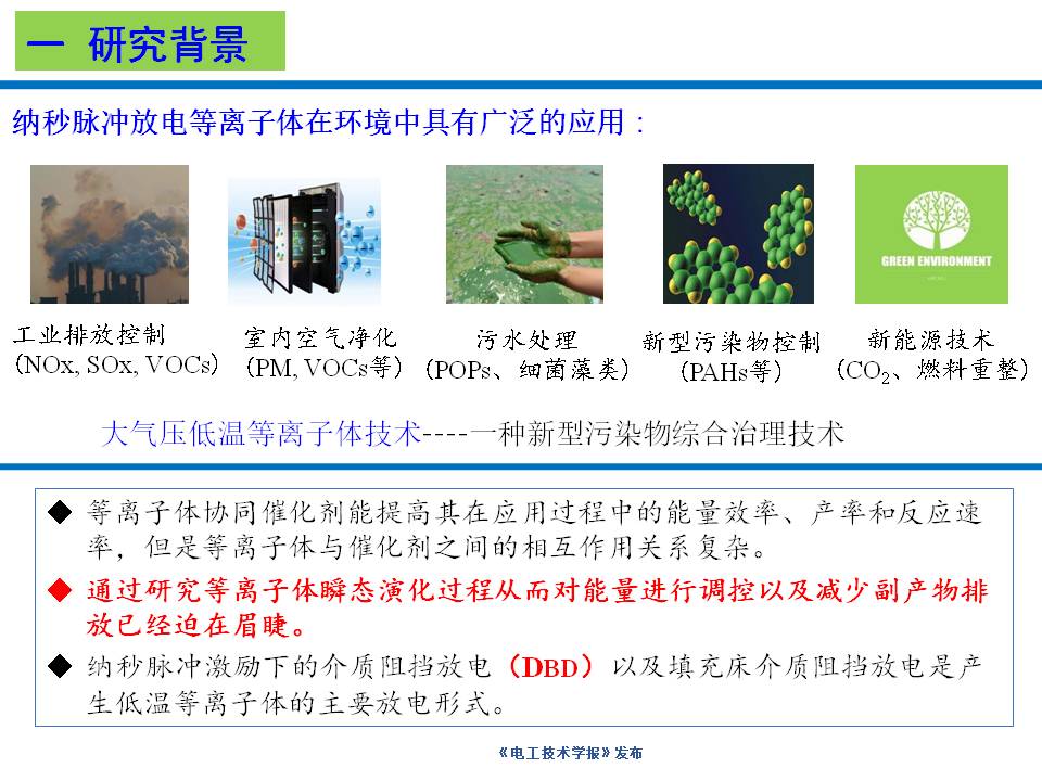 大連理工大學楊德正教授：納秒脈沖放電等離子體技術(shù)的研究新成果